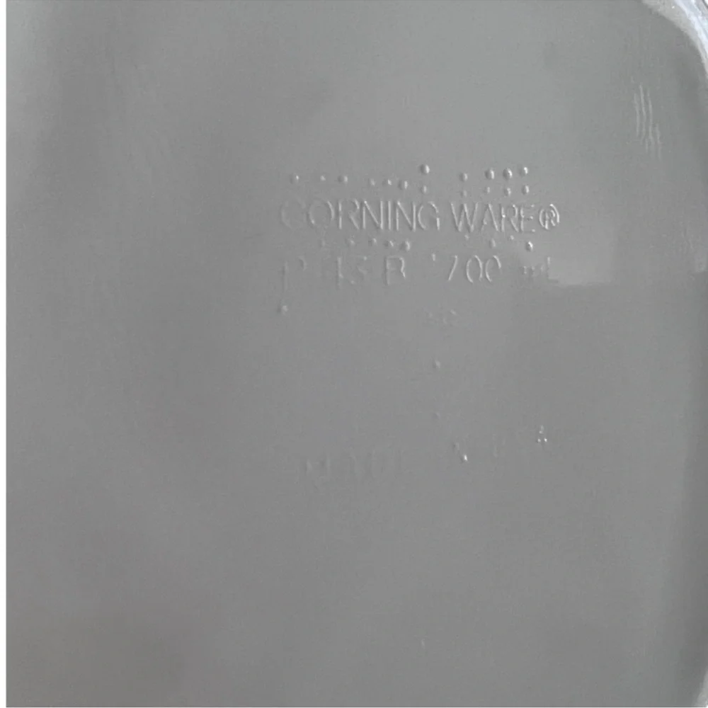 Corning Ware P-15-B White Square Casserole Dish 1.5 Pint Vintage